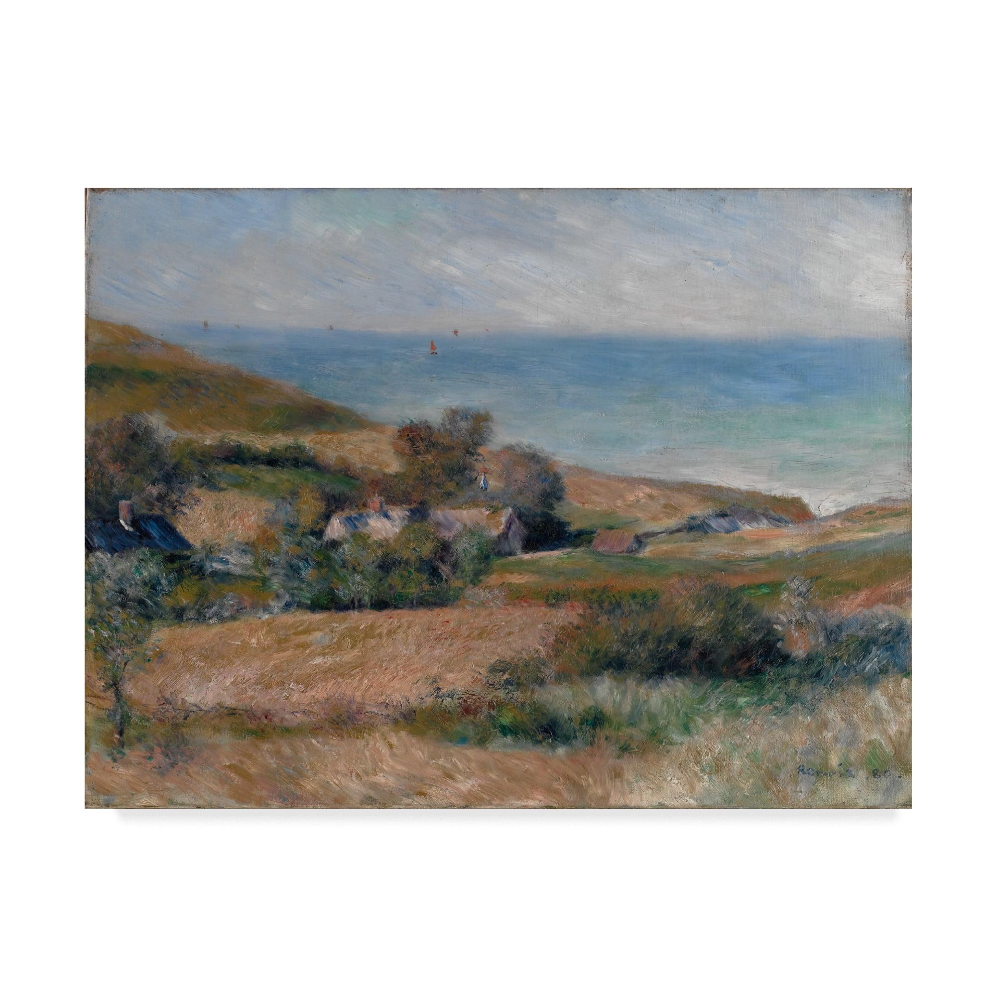 Vault W Artwork Pierre Auguste Renoir " View Of The Seacoast " by Pierre-Auguste Renoir