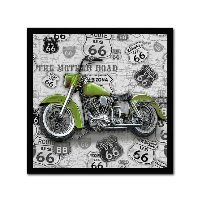 Trademark Fine Art 'Vintage Motorcycles On Route 66 5' Canvas Art by Jean Plout