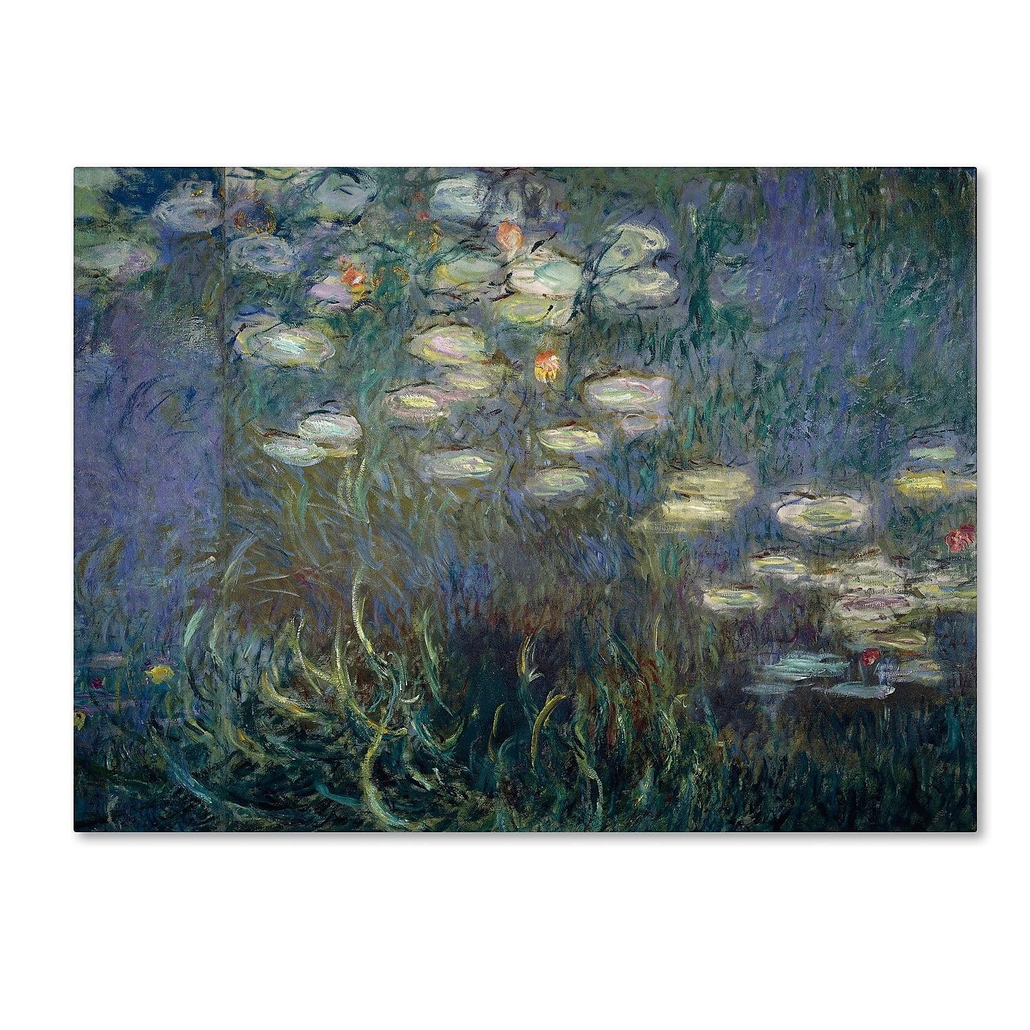 Claude Monet Water Lilies Abstract Canvas Art