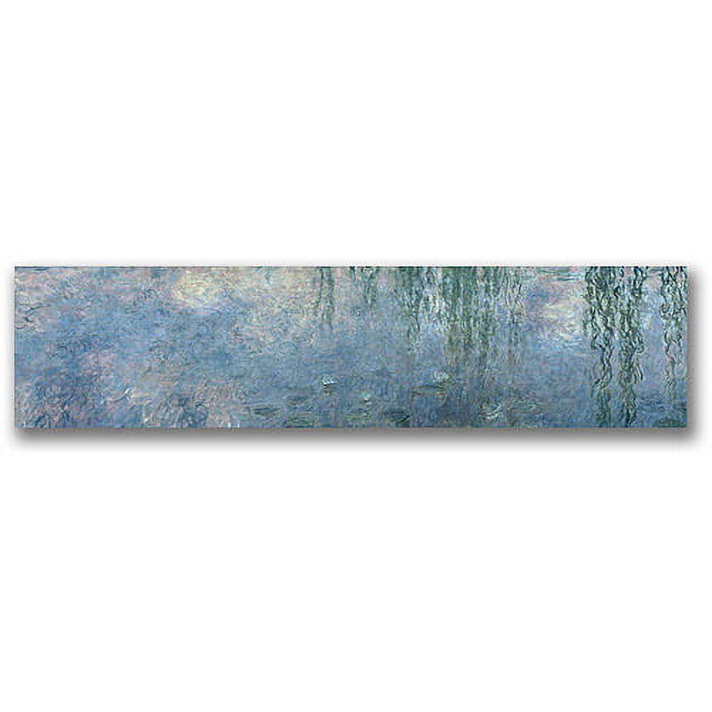 Trademark Fine Art Waterlillies "Morning" Canvas Wall Art by Claude Monet