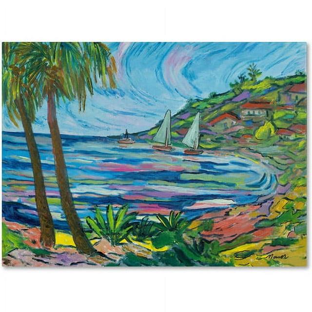 Trademark Fine Art " Island Bay " by Manor Shadian Painting Print
