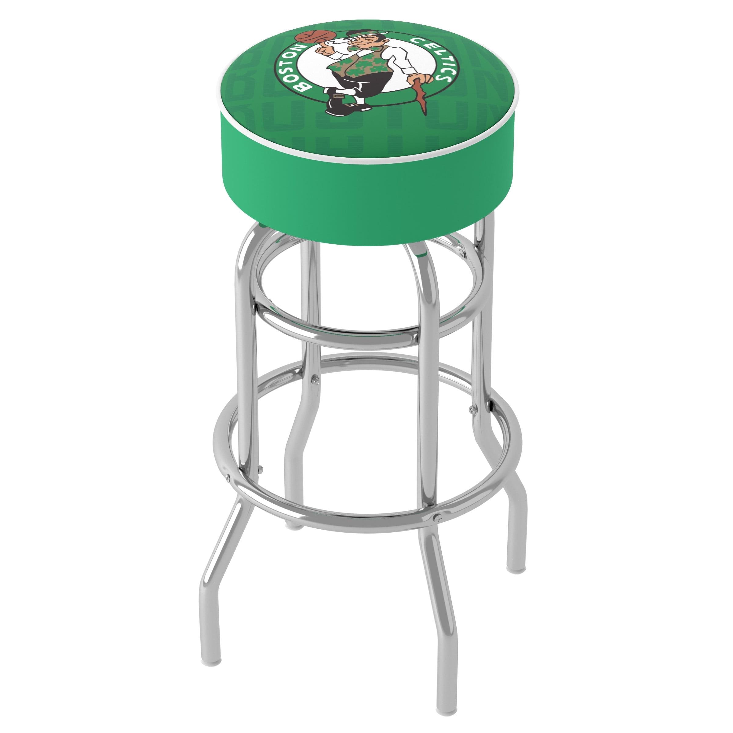 Trademark Global Upholstered Counter Stool with Metal Frame