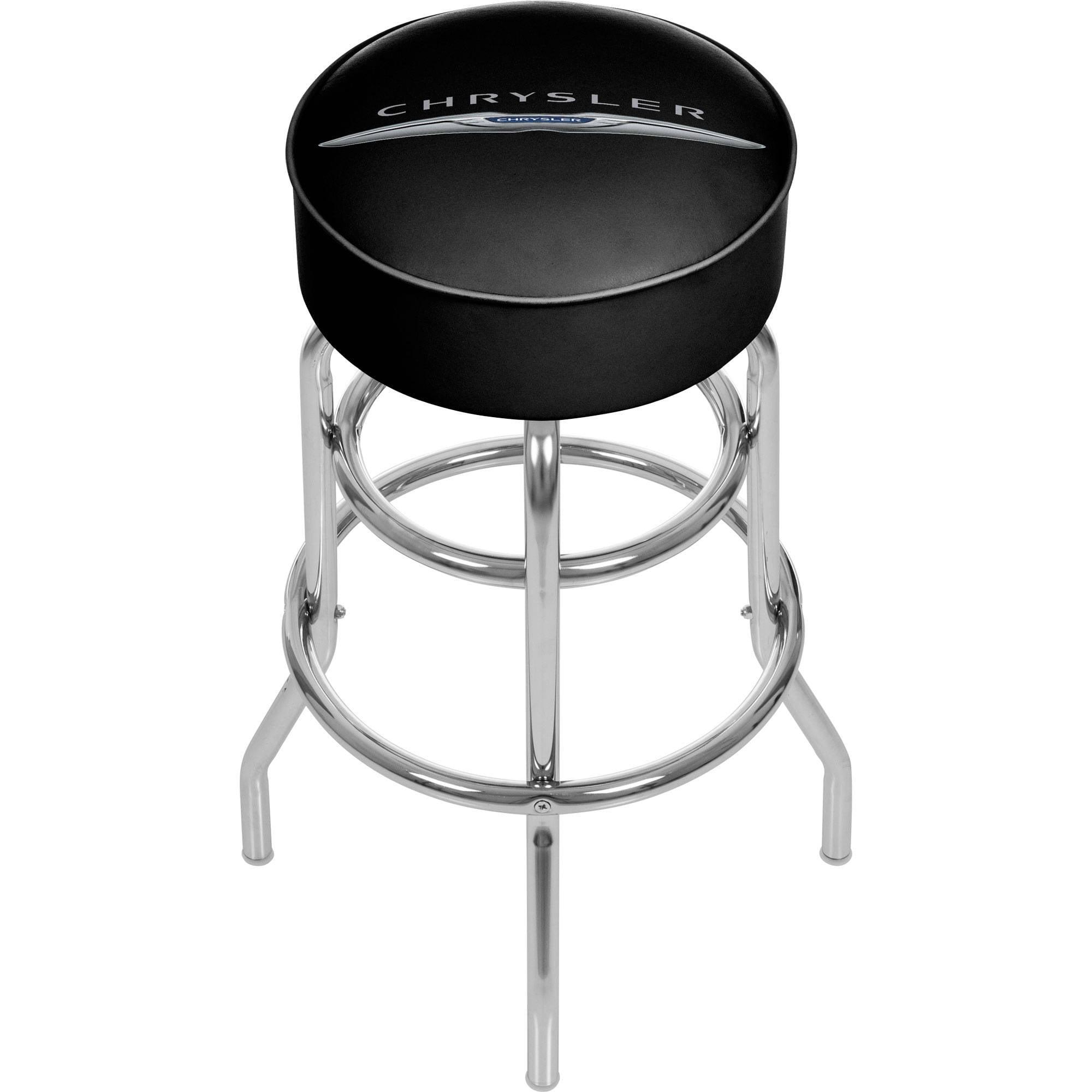 Chrysler Swivel Upholstered 31'' Counter Stool with Metal Frame