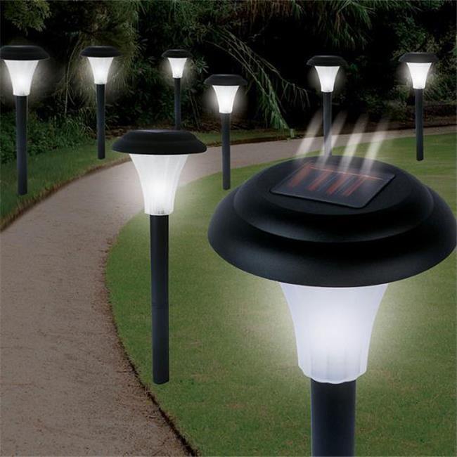 Solar Matte Black Solar Powered Integrated LED Pathway Light Pack