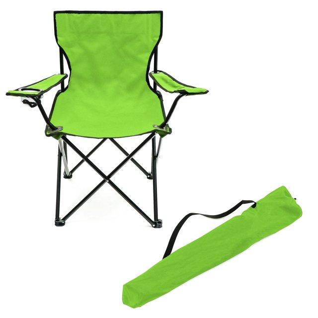 Trademark Innovations Portable Folding Camping Outdoor Beach Chair (Lime)