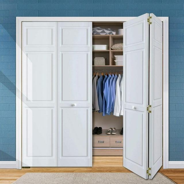 Kimberly Bay Paneled Wood Primed Bi-Fold Door