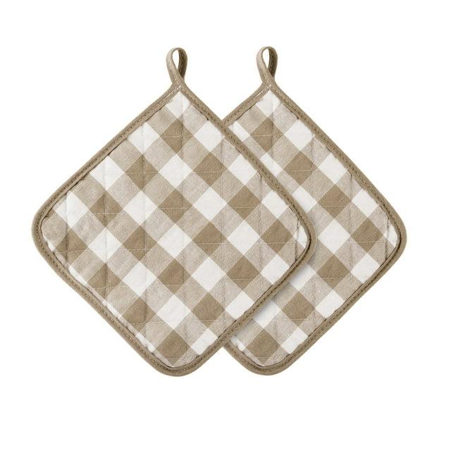 Achim Importing Co Achim Importing Co Checkered Cotton Potholder Set (Set of 2)
