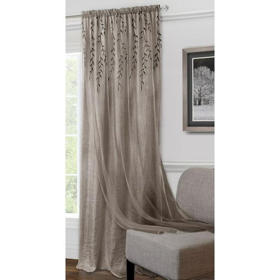 Achim Willow Rod Pocket Window Curtain Panel