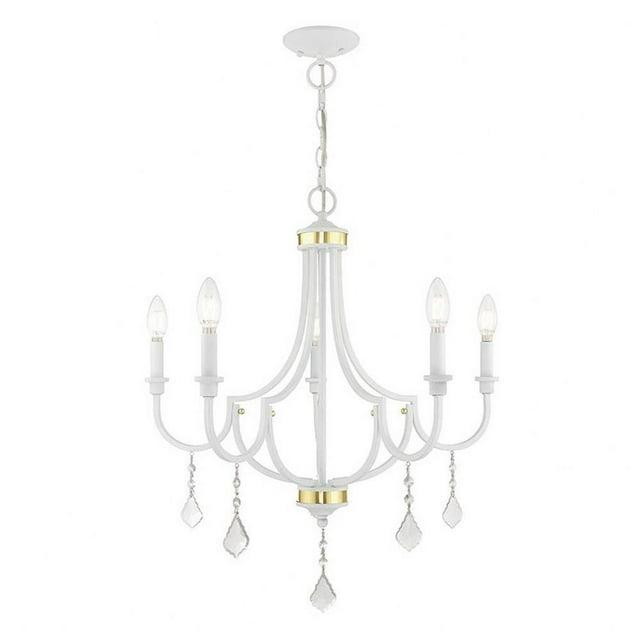 Livex Lighting Glendale 5 - Light Chandelier in  White