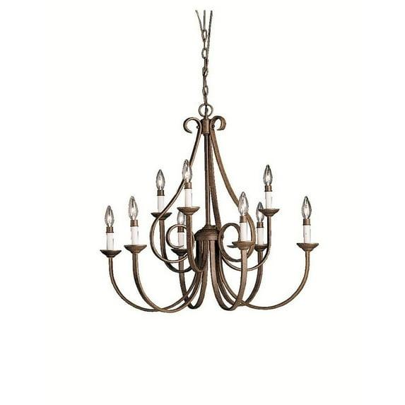 Dover 9 - Light Dimmable Tiered Chandelier