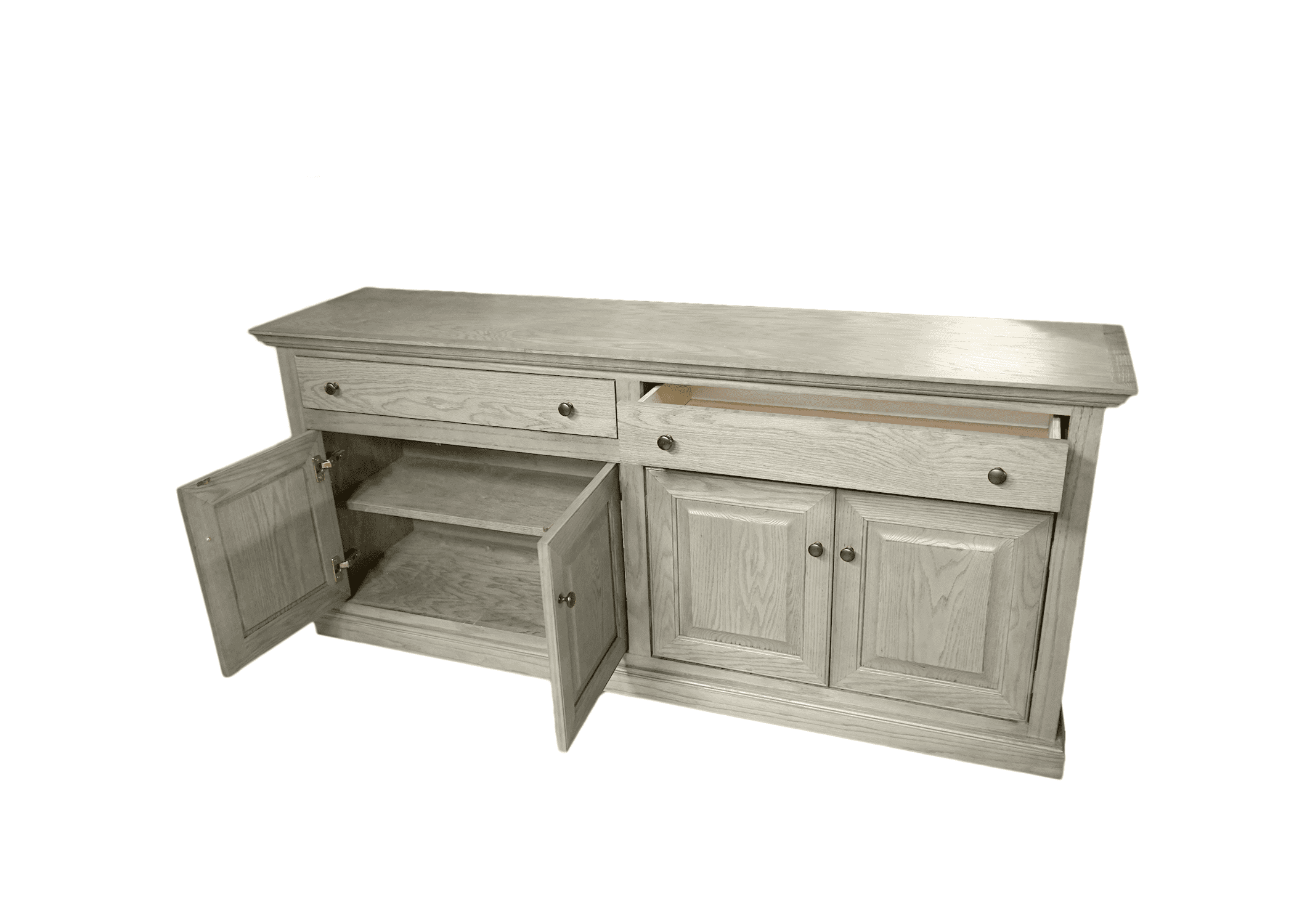 Alcott Hill® Traditional Solid Oak Wood 80" Sideboard Buffet