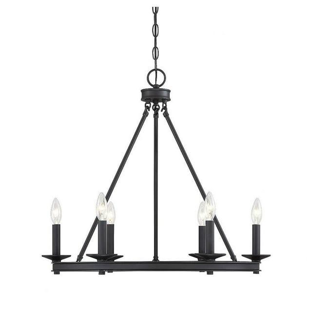 Savoy House Middleton 6 - Light Chandelier in  Matte Black