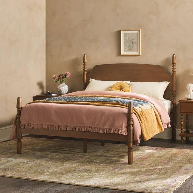 Vivienne Traditional Easy Assembly Solid Wood Turned Spindle Bed