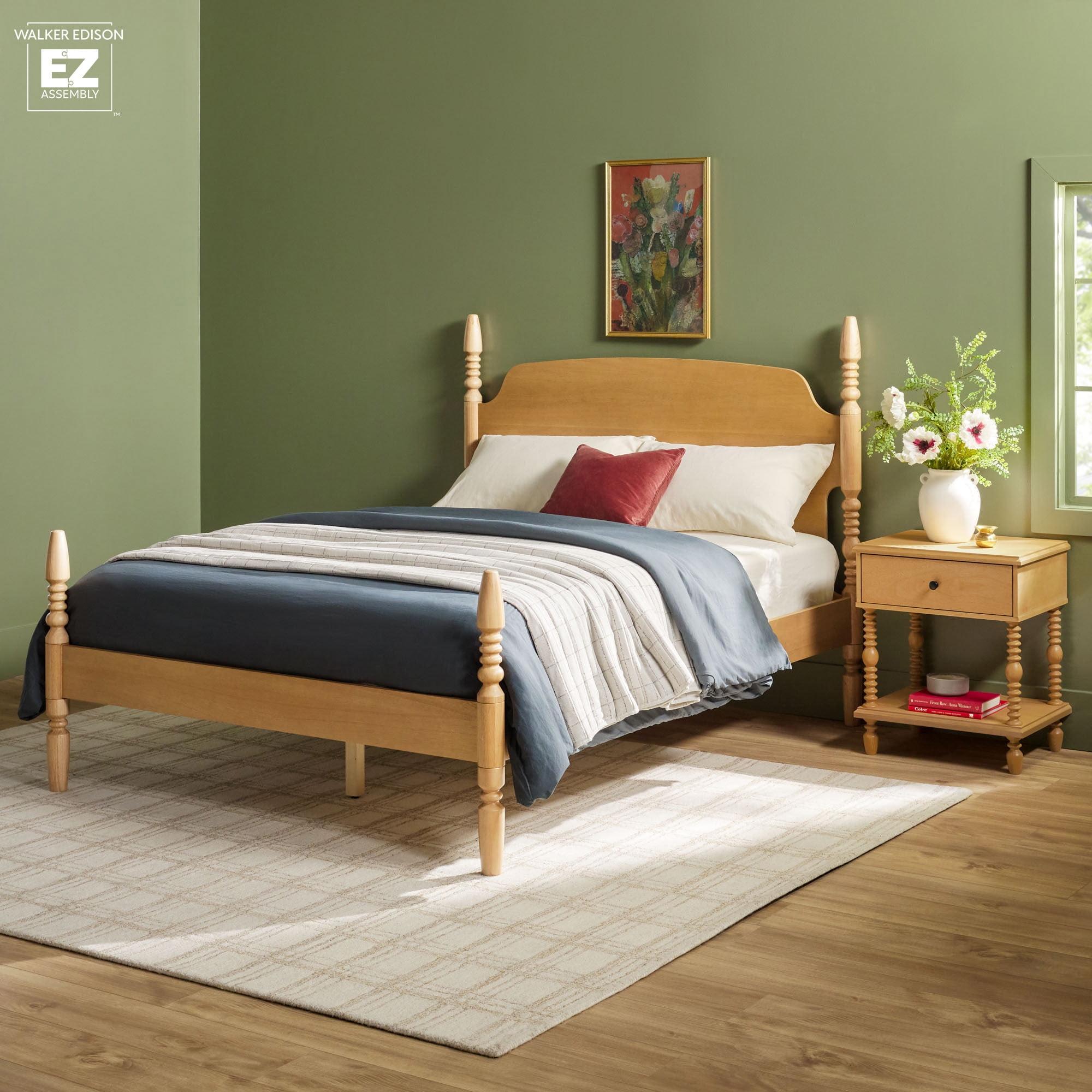 Vivienne Traditional Easy Assembly Solid Wood Turned Spindle Bed
