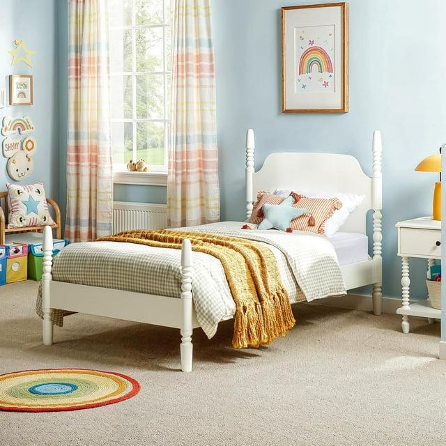 Vivienne Traditional Easy Assembly Solid Wood Twin Spindle Bed