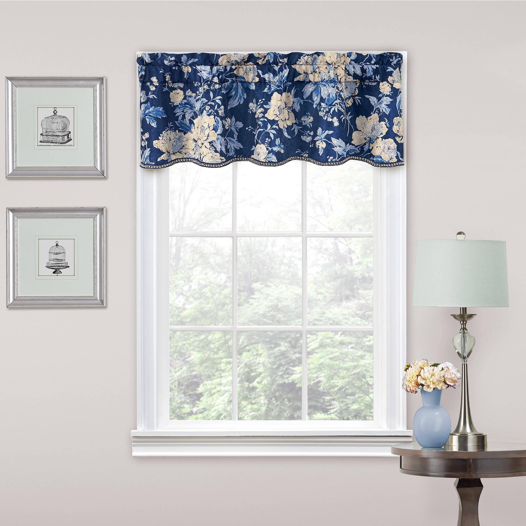 Forever Yours Floral 52" Curtain Window Valance