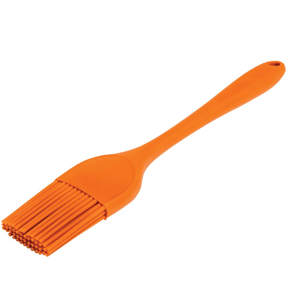 Orange Heat-Resistant Silicone Basting Brush