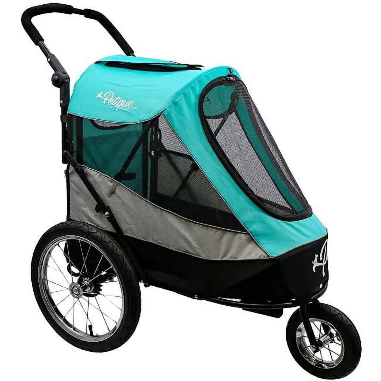 Petique Trailblazer Jogger, Dog Cart for Medium Size Pets, Ventilated Pet Stroller for Cats & Dogs