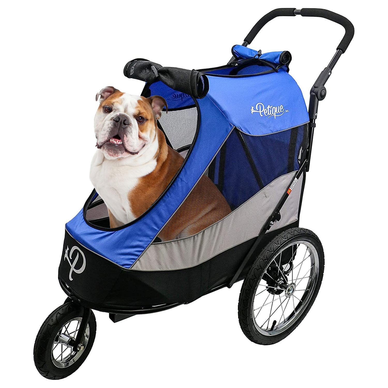 Petique Trailblazer Jogger, Dog Cart for Medium Size Pets, Ventilated Pet Stroller for Cats & Dogs