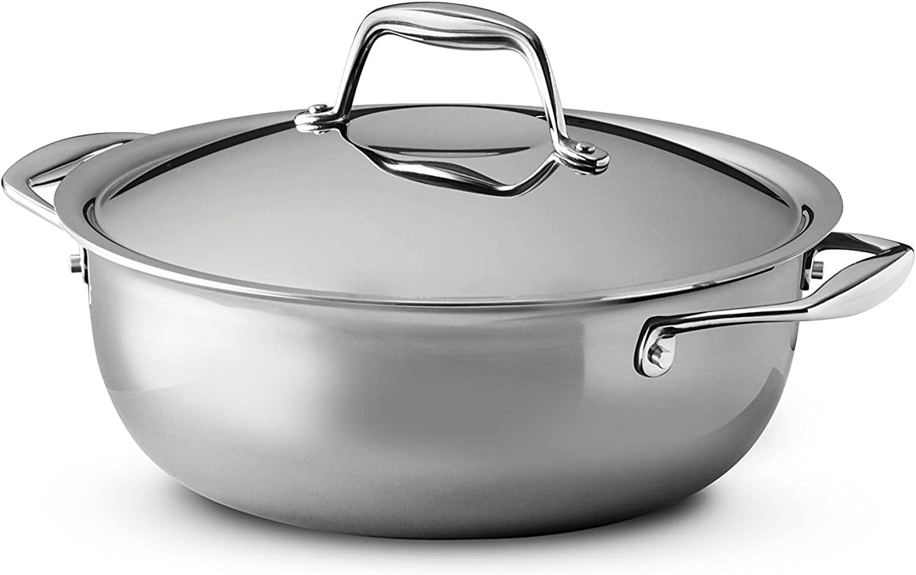 Tramontina 4 Qt Tri-ply Clad Covered Universal Pan