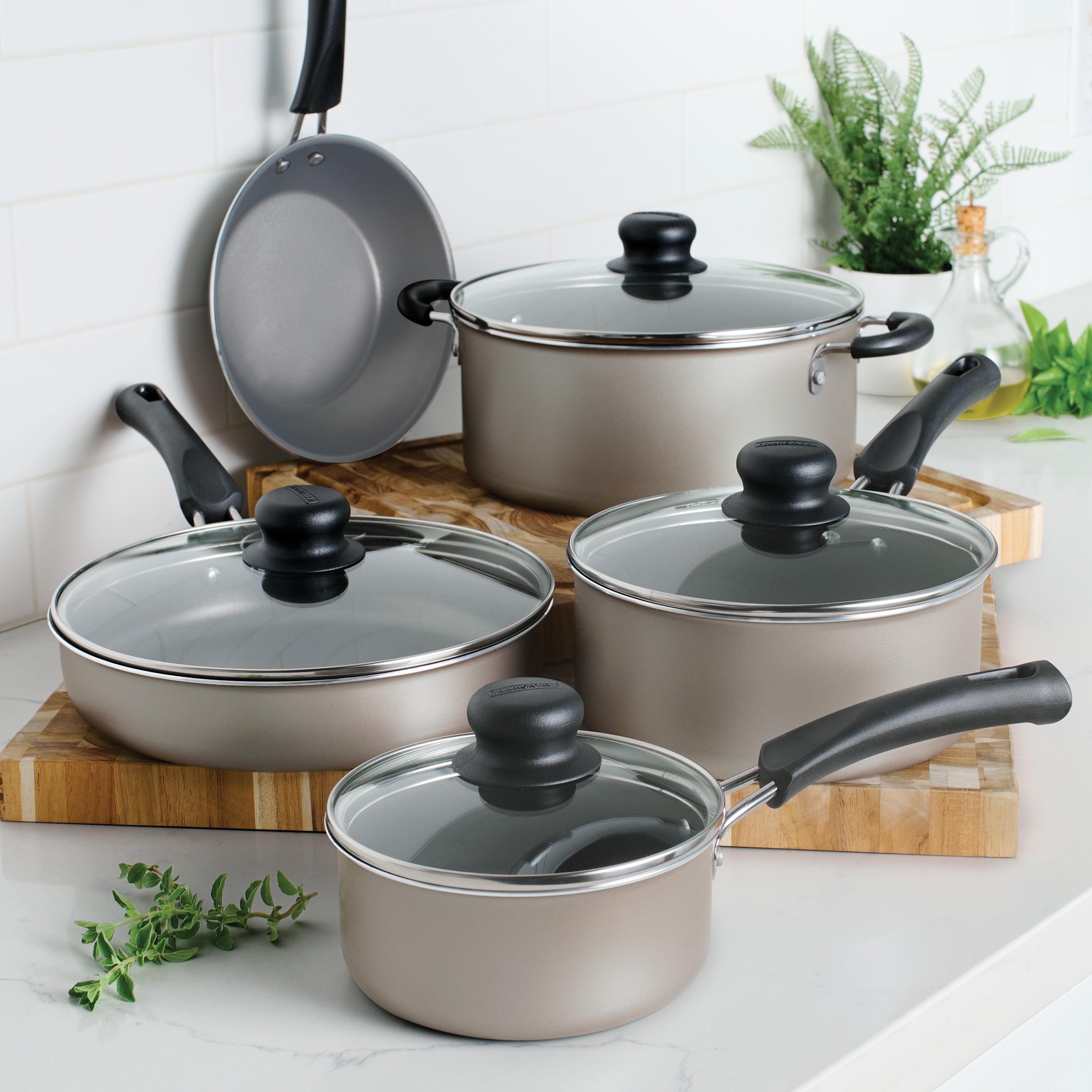 Champagne 9-Piece Nonstick Aluminum Cookware Set