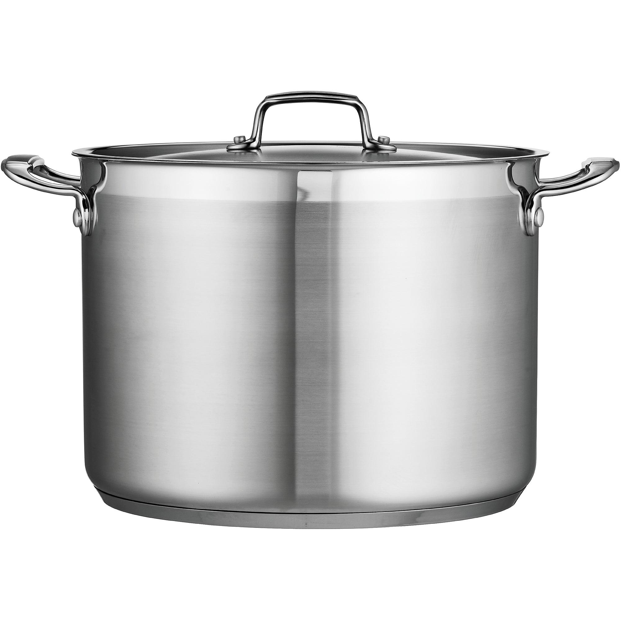 16 Qt Stainless Steel Stock Pot with Lid