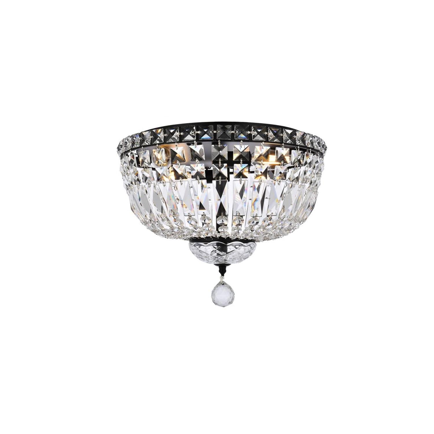 Elegant Lighting Tranquil 14 inch black flush mount