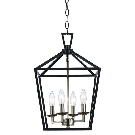 Trans Globe Lighting 10264 Lacey 4 Light 12" Wide Pendant - Black