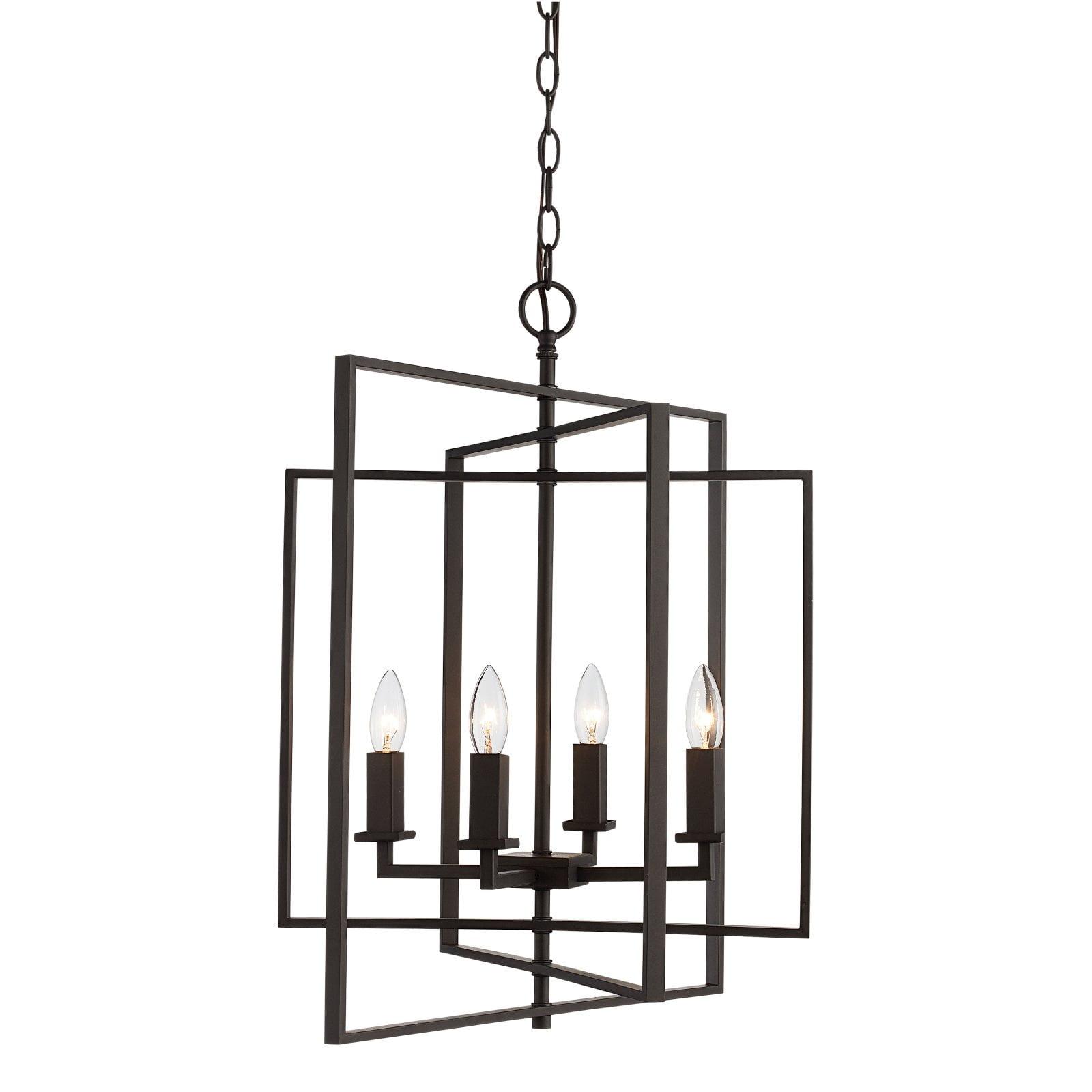 Bronze Cage Plug-in Pendant Light, 20-inch