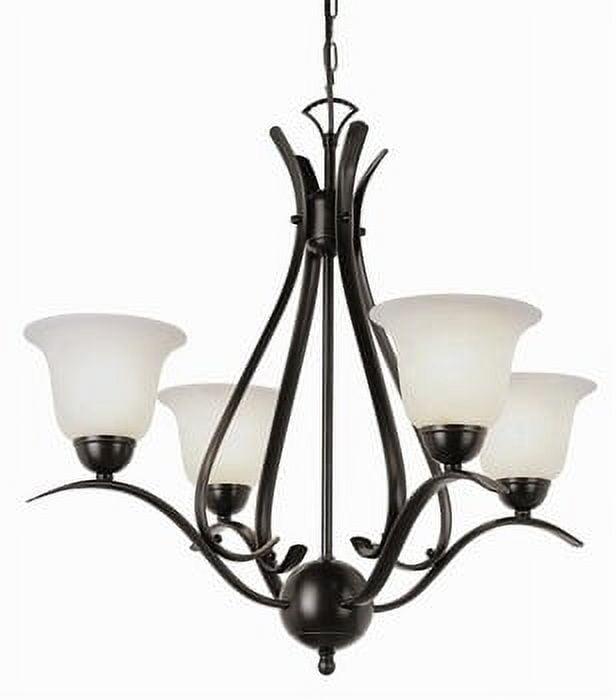 Trans Globe Lighting - Four Light Chandelier-Brushed Nickel Finish