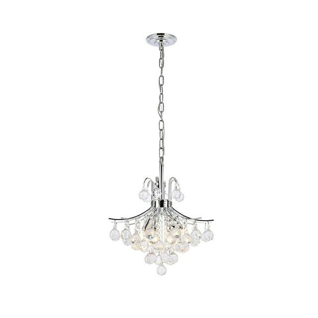 Elegant Lighting Toureg 6 light Chrome Pendant Clear Royal Cut Crystal