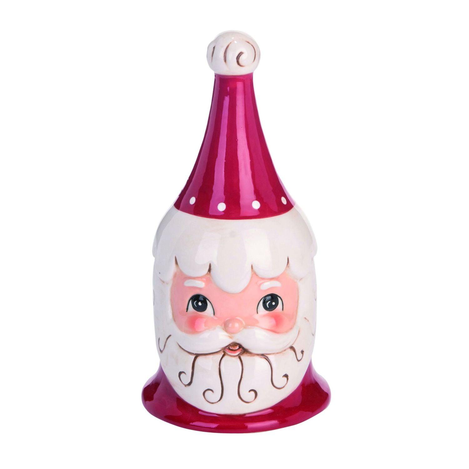 Transpac 8.0 Inch Santa W/Hat Bell Claus Johanna Parker Decorative Bells