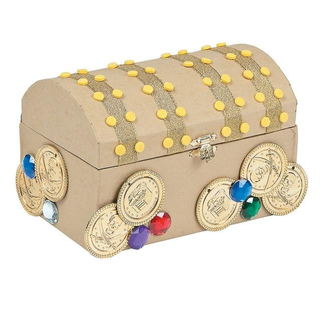 Treasure Chest Craft Kit - Party Favors - 12 Pieces