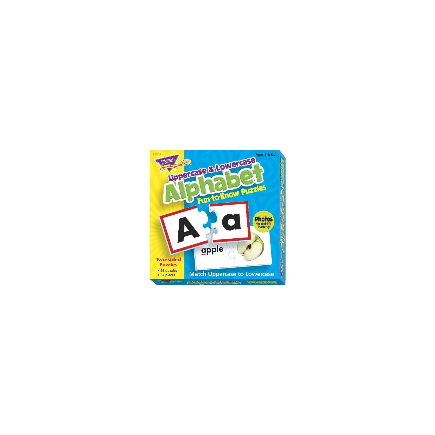 TREND Uppercase & Lowercase Alphabet Fun-to-Know® Puzzles