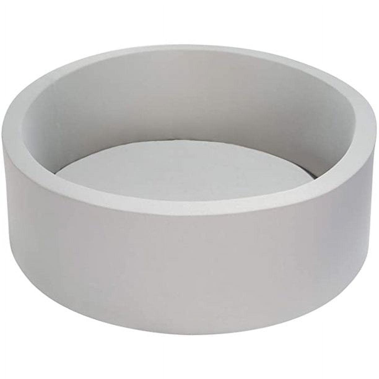 TrendBox Foam Ball Pit for Toddler, 35" x 12" Memory Sponge with Removable Cover Indoor Round Ball Pit for Kids Children - Light Gray