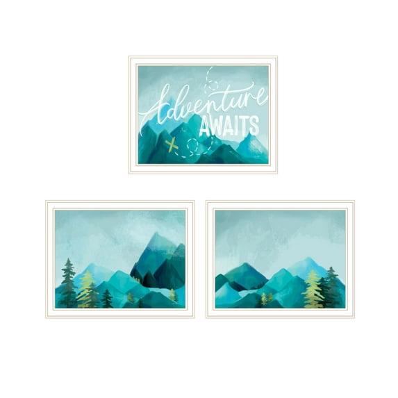 Trendy Decor 4U "Adventure Awaits, Don’t Just Stand There!" Framed Wall Art for Living Room, Wall Art Print for Home Decor, Bedroom Wall Art by House Fenway