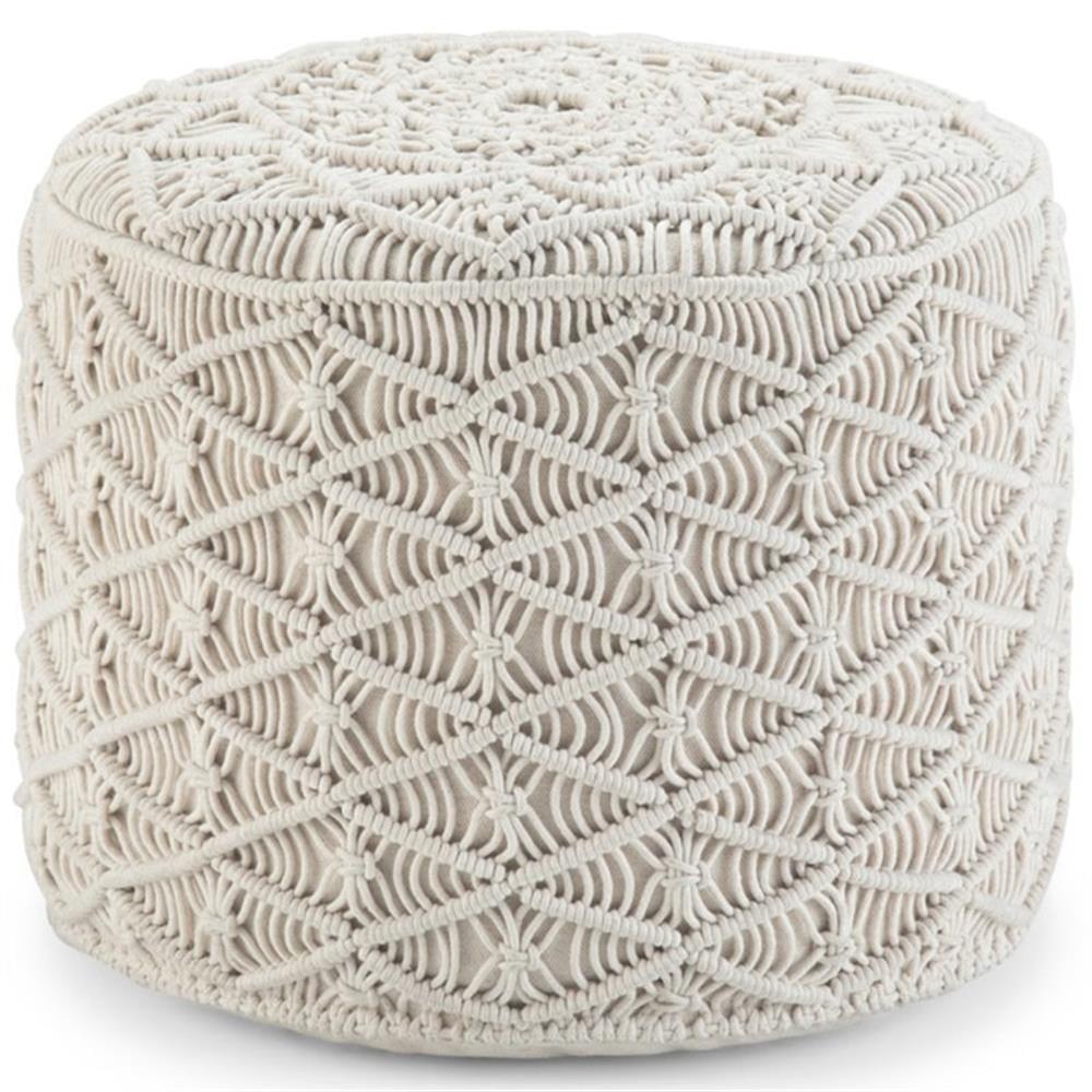 Simpli Home Coates Upholstered Pouf