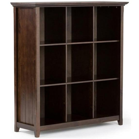 Simpli Home Acadian 44"W Solid Wood 9 Cube Storage Bookcase with Fixed Shelves & Reviews | Wayfair