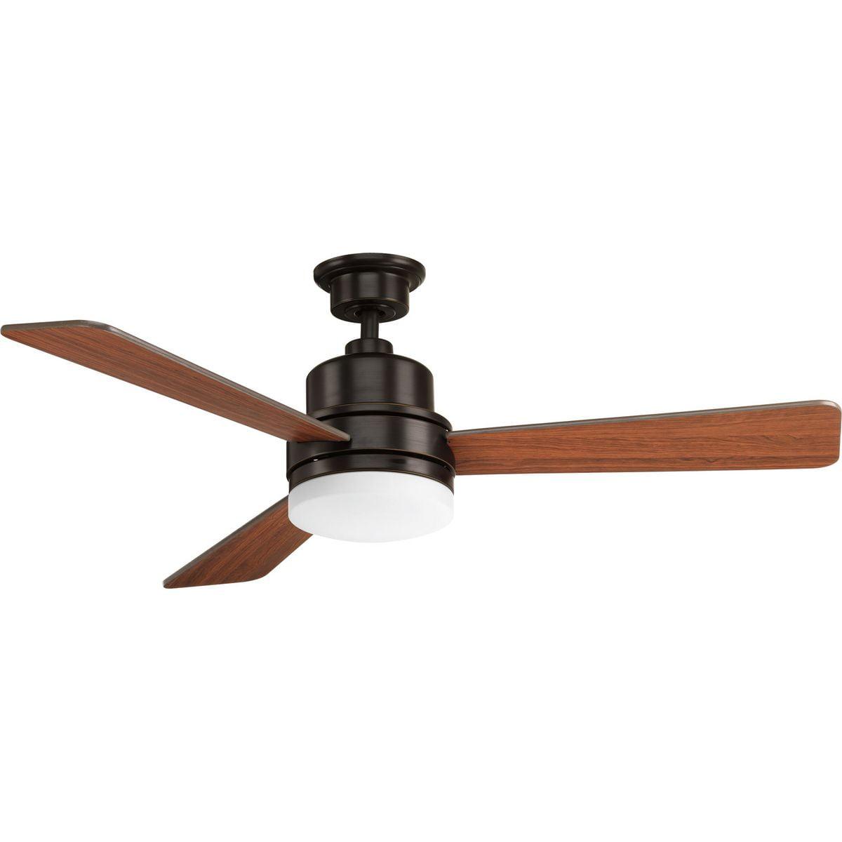 P2556-2030K-Progress Lighting-Trevina II - Wide - Ceiling Fan - 1 Light - Wall Control in Modern style - 52 Inches wide by 15.75 Inches high-Antique