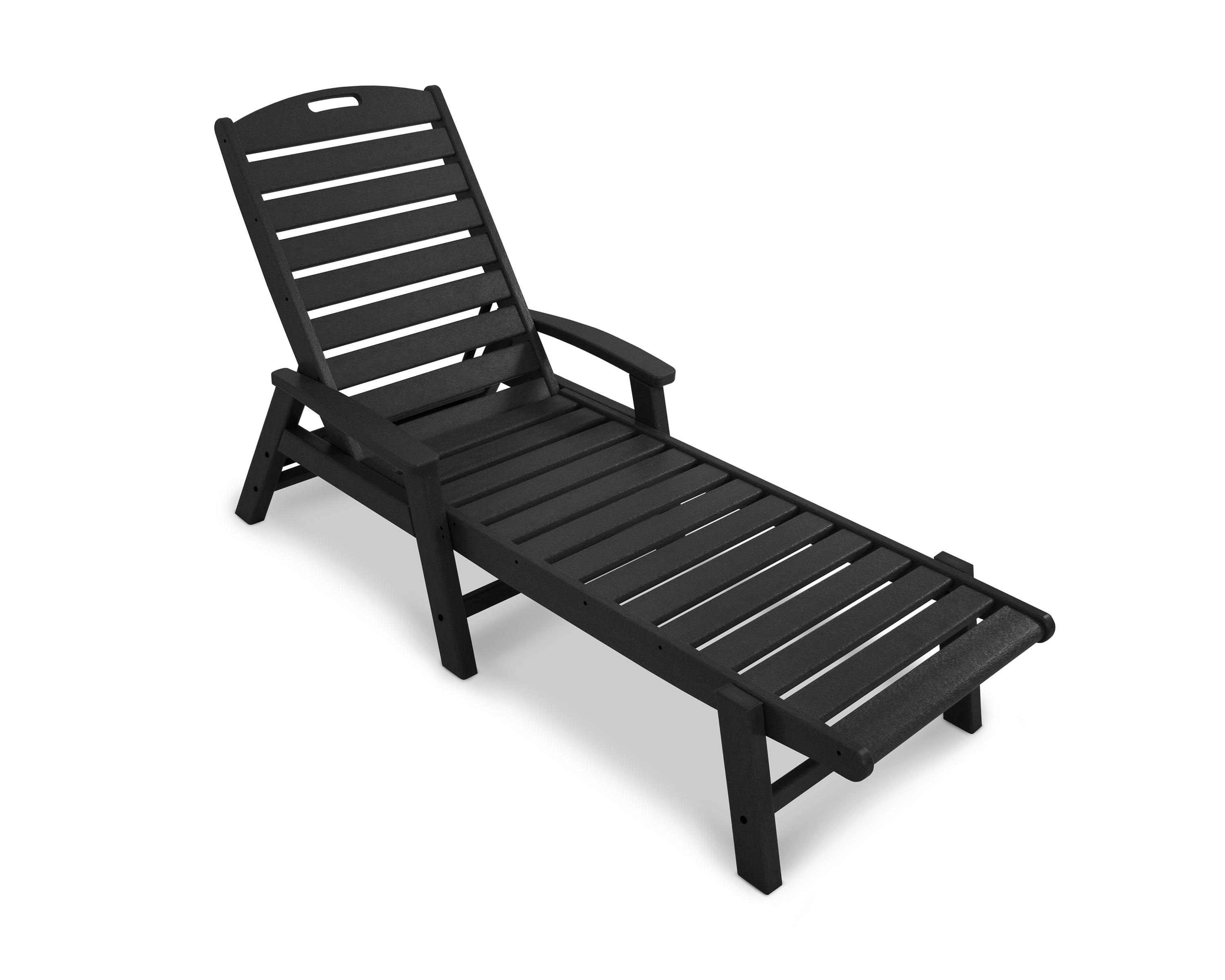 Yacht Club Chaise with Arms - Stackable