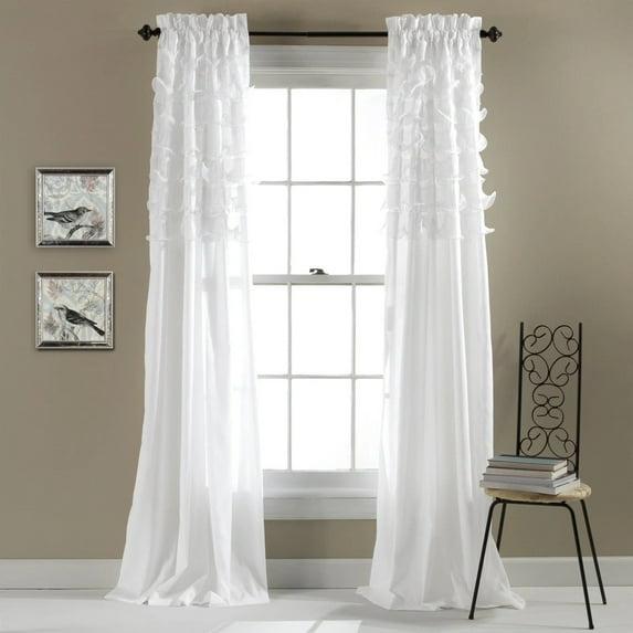 Lush Decor Avery Polyester Semi Sheer Curtain Pair (Set of 2)