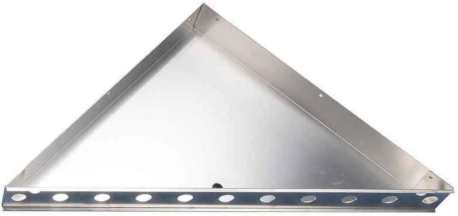 21.5"x21.5"x30" Triangular Stainless Steel Shower Bench