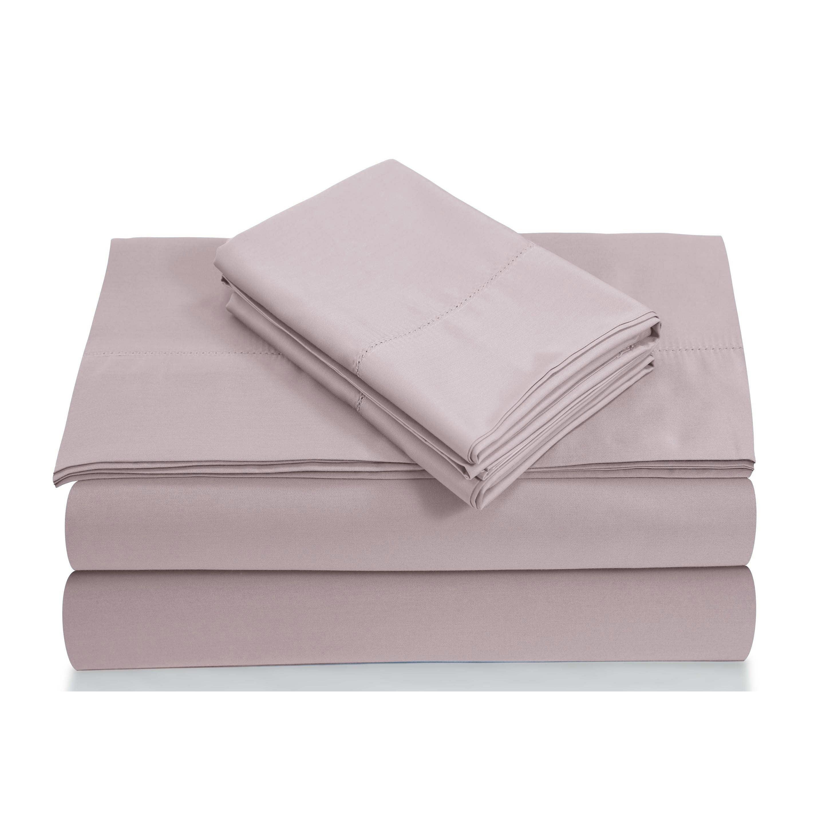 Queen 800 Thread Count Extra Deep Pocket Sateen Sheet Set Lavender - Tribeca Living