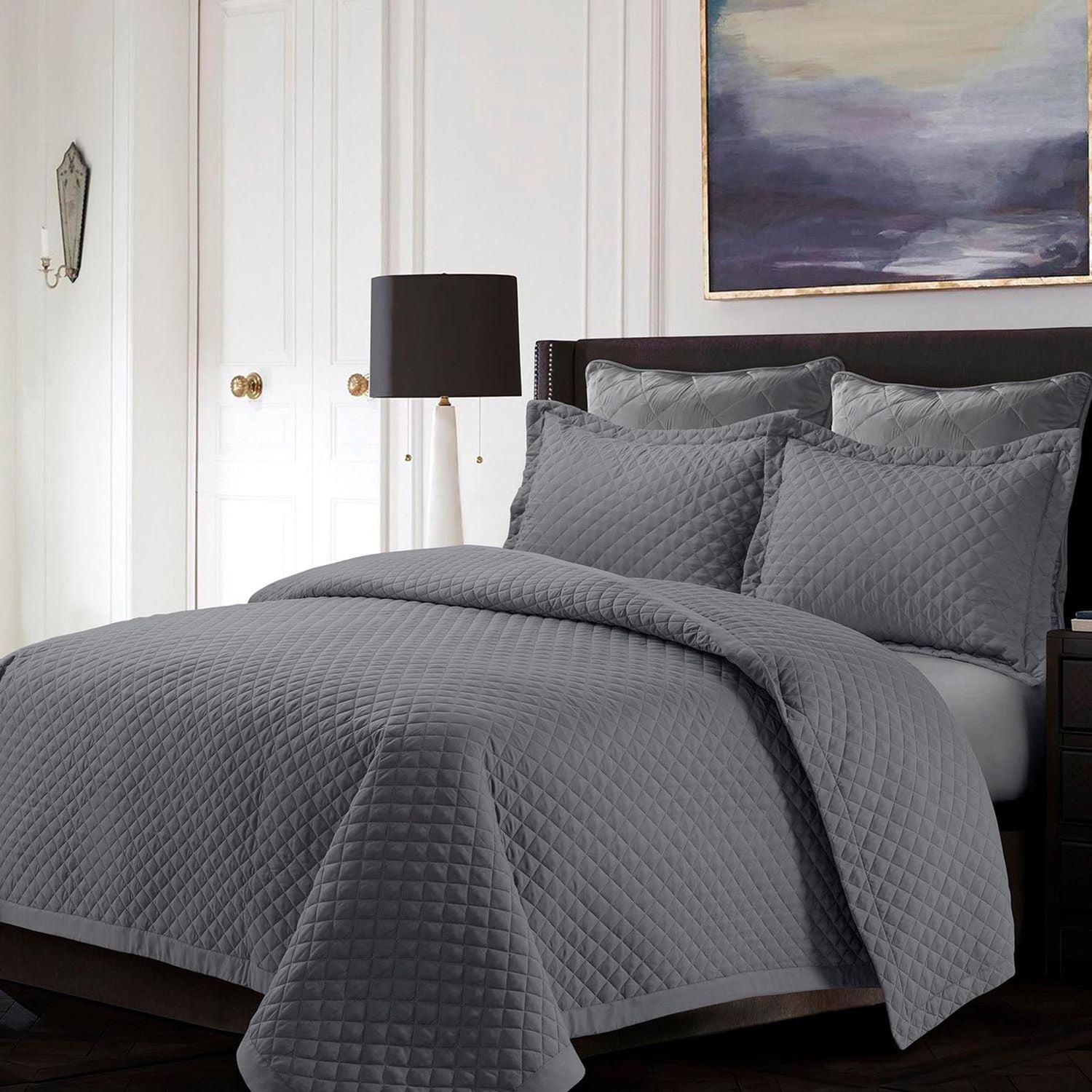 Florence Velvet Oversized Quilt Set - Tribeca Living