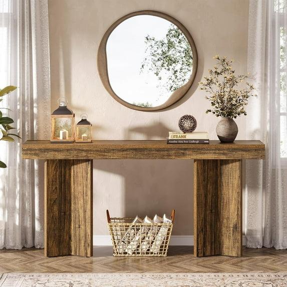 Millwood Pines 63 Inch Long Console Table Farmhouse Sofa Table