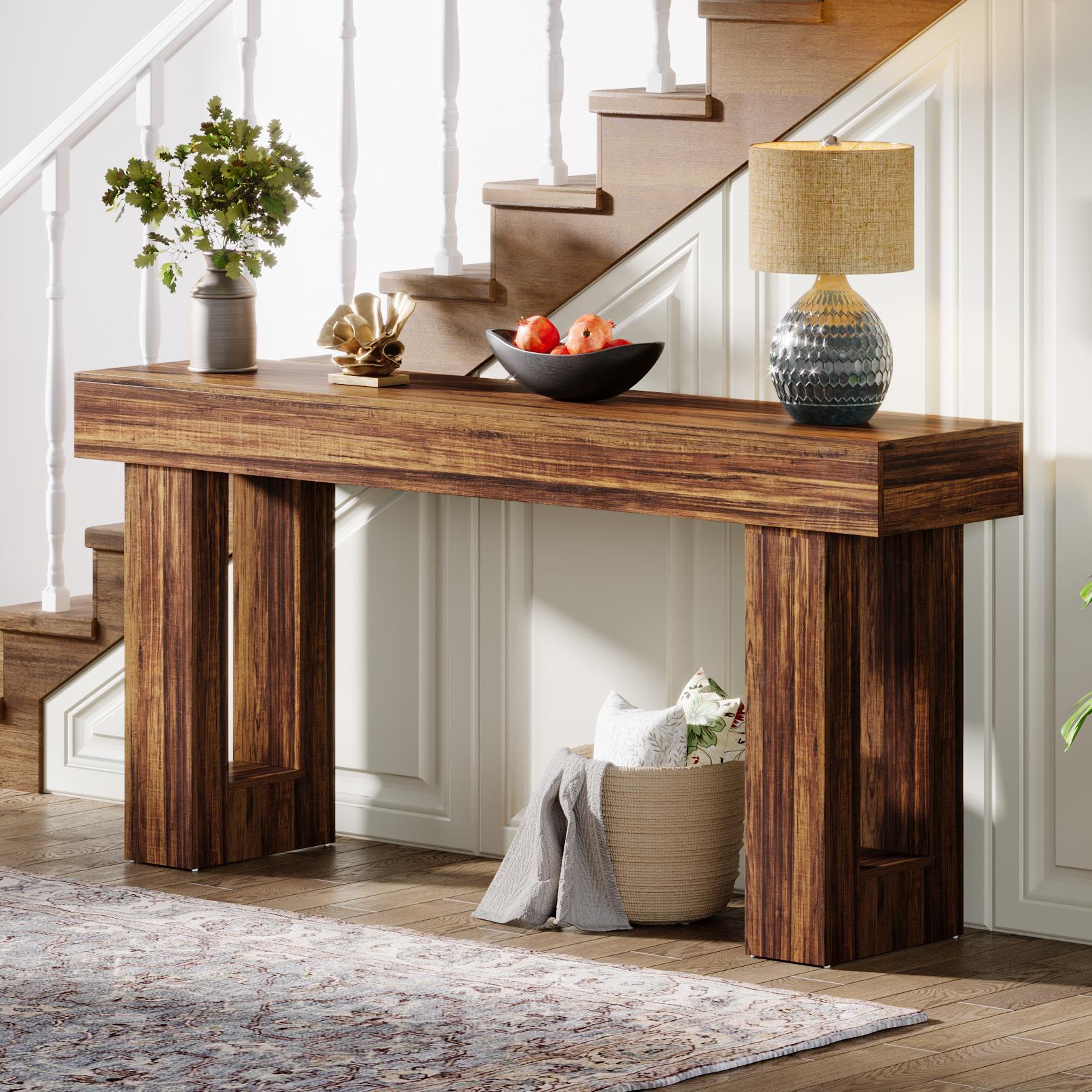 Millwood Pines 63 Inch Long Console Table Farmhouse Sofa Table