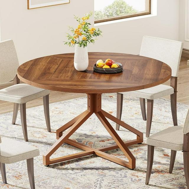 Millwood Pines 47 Inch Round Dining Table For 4-6 People