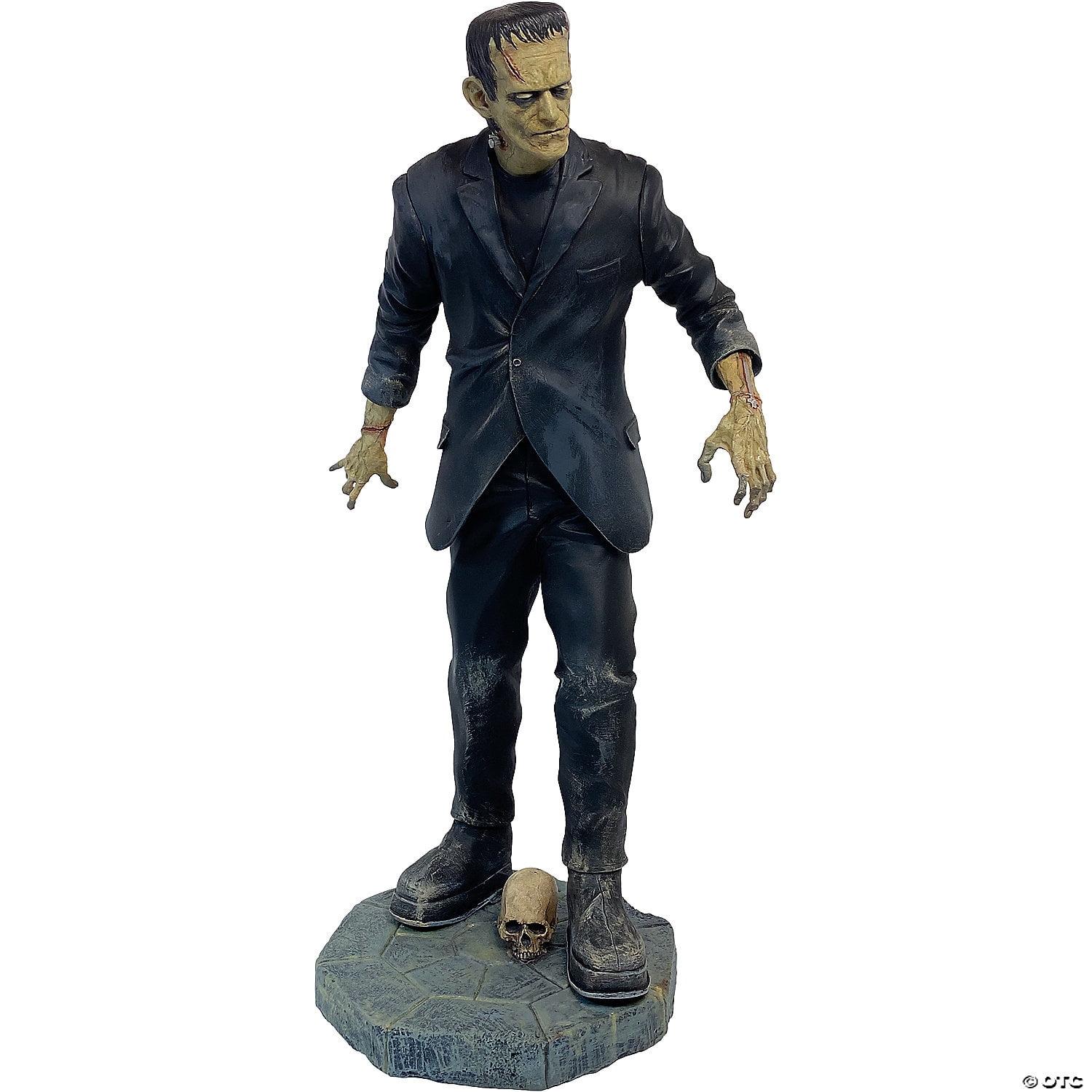 Trick or Treat Studios Universal Monsters Frankenstein Statue Halloween Decoration - 15 in - Black