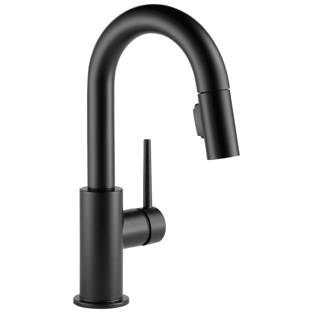Trinsic Pull Down Sprayer Bar Faucet, Single Handle Prep Sink Faucet