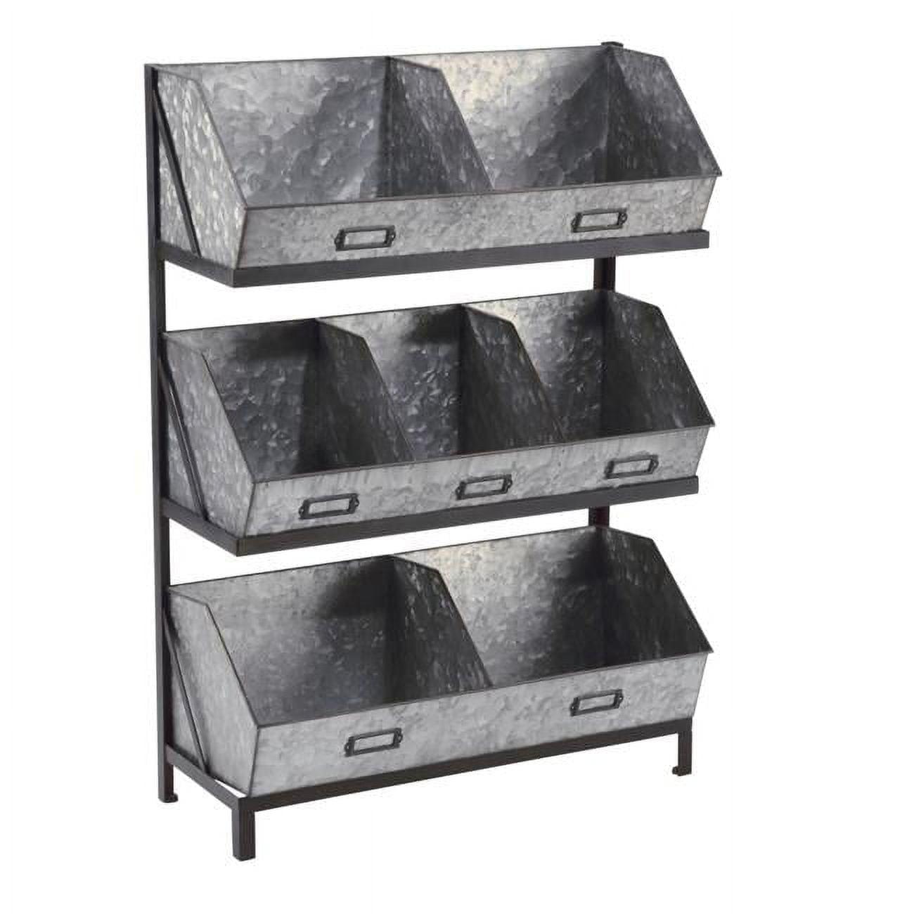 Tripar Industrial Bin Organizer/Display - Metal